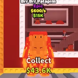 Brr Brr Patapim Lava Very RARE (Эпический персонаж) — Roblox, лот №221274