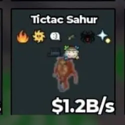 BS10030 Tictac Sahur 1.2B s (Секретный персонаж) — Roblox, лот №221305