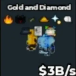 BS10693 Gold and Diamond 3B s (Секретный персонаж) — Roblox, лот №221353