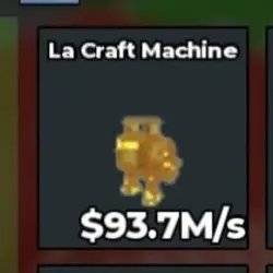 BS10819 La Craft Machine Gold Gold 93M s (Секретный персона… — Roblox, лот №221380