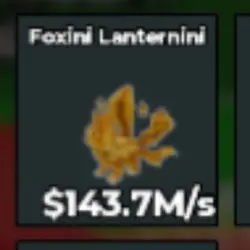 BS10875 Foxini Lanternini Gold 143M s (Секретный персонаж) — Roblox, лот №221389