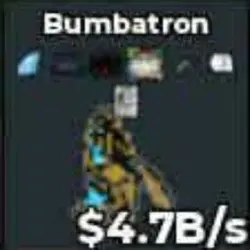 BS10972 Bumbatron 4.7B s (Секретный персонаж) — Roblox, лот №221397