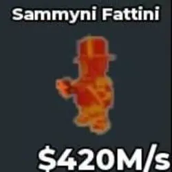 BS11281 Sammyni Fattini 1 Of 104 Lava 420M s (Секретный пер… — Roblox, лот №221435