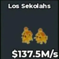 BS11383 Los Sekolahs Gold 137.5M s (Секретный персонаж) — Roblox, лот №221439