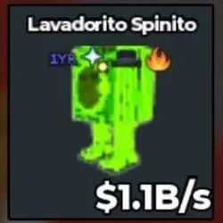 BS11405 Lavadorito Spinito 1Year Traits Rare Radioactive 1.… — Roblox, лот №221445