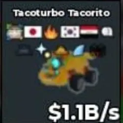 BS11433 TacoTurbo Tacorito 1.1B s (Секретный персонаж) — Roblox, лот №221360