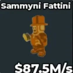 BS11514 Sammyni Fattini Gold 87.5M s (Секретный персонаж) — Roblox, лот №221450