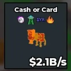 BS11662 Cash or Card Clean with 1 Year Trait!! Lava 2.1B s … — Roblox, лот №221472