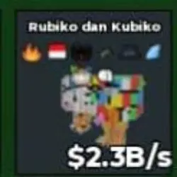 BS11760 Rubiko and Kubiko 2.3B s (Секретный персонаж) — Roblox, лот №221495