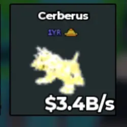 BS11806 Cerberus Divine 3.4B s (Секретный персонаж) — Roblox, лот №221502