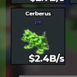 BS11808 Cerberus Radioactive 2.4B s (Секретный персонаж) — Roblox, лот №221503