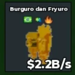 BS12018 Burguro and Fryuro Gold 2.2B s (Секретный персонаж) — Roblox, лот №221547