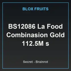 BS12086 La Food Combinasion Gold 112.5M s (Секретный персон… — Roblox, лот №221581
