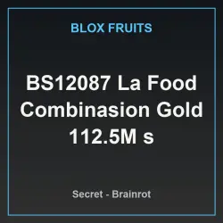 BS12087 La Food Combinasion Gold 112.5M s (Секретный персон… — Roblox, лот №221582