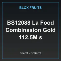 BS12088 La Food Combinasion Gold 112.5M s (Секретный персон… — Roblox, лот №221584