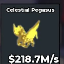 BS12128 Celestial Pegasus Gold 218.7M s (Секретный персонаж) — Roblox, лот №221613