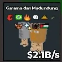 BS12176 Garama and Madundung 2.1B s (Секретный персонаж) — Roblox, лот №221624