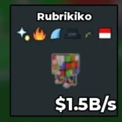 BS12192 Rubrikiko 1.5B s (Секретный персонаж) — Roblox, лот №221641