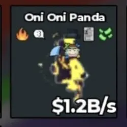 BS12257 Oni oni panda Eclipse 1.2B s (Секретный персонаж) — Roblox, лот №221671