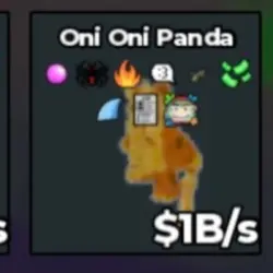 BS12258 Oni oni panda Gold 1B s (Секретный персонаж) — Roblox, лот №221672