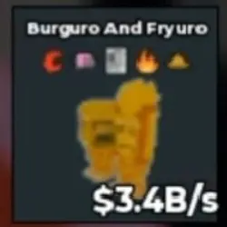 BS12291 Burguro and Fryuro Gold 3.4B s (Секретный персонаж) — Roblox, лот №221687