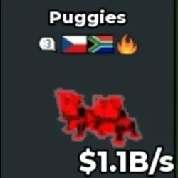 BS12332 Los Puggies Cheappest Clean Trait Cursed 1.1B s (Се… — Roblox, лот №221556