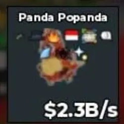 BS12380 Panda Popanda 2.3B s (Секретный персонаж) — Roblox, лот №221583