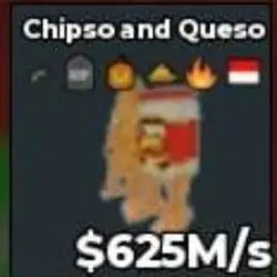 BS12394 Chipso and Queso 625M s (Секретный персонаж) — Roblox, лот №221596