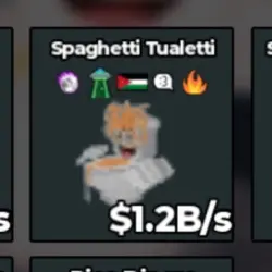 BS12419 Spaghetti Tualetti 1.2B s (Секретный персонаж) — Roblox, лот №221619