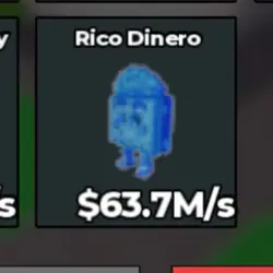 BS12420 Rico Dinero Diamond 63M s (Секретный персонаж) — Roblox, лот №221621