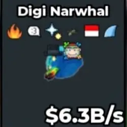BS12475 Digi Narwhal 6.3B s (Секретный персонаж) — Roblox, лот №221714