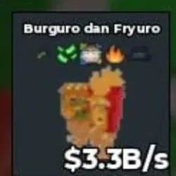 BS12532 Burguro and Fryuro 3.3B s (Секретный персонаж) — Roblox, лот №221748