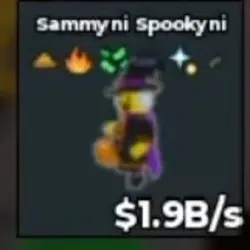 BS12554 Sammyni Spokeyni 1.9B s (Admin персонаж) — Roblox, лот №221755