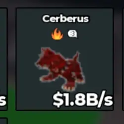BS12587 Cerberus 1.8B s (Секретный персонаж) — Roblox, лот №221784