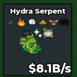 BS12608 Hydra Serpent 8.1B s (Секретный персонаж) — Roblox, лот №221697