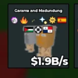 BS12646 Garama and Madundung 1.9B s (Секретный персонаж) — Roblox, лот №221751