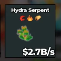BS12656 Hydra Serpent 2.7B s (Секретный персонаж) — Roblox, лот №221768
