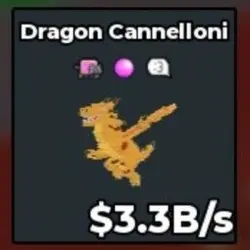 BS12674 Dragon Cannelloni 3.3B s (Секретный персонаж) — Roblox, лот №221800