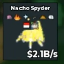 BS12731 Nacho Spyder Divine 2.1B s (Секретный персонаж) — Roblox, лот №221867