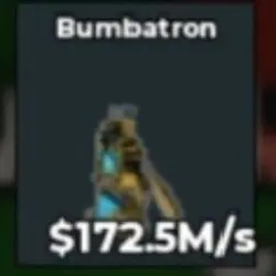 BS12734 Bumbatron 172.5M s (Секретный персонаж) — Roblox, лот №221873