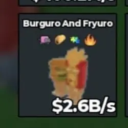 BS4666 2.6B Buffed Taco Trait Burguro (Секретный персонаж) — Roblox, лот №221910