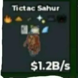 BS8124 Affordable 1.2b Tictac Sahur (Секретный персонаж) — Roblox, лот №221931