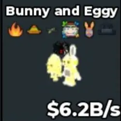 BS9503 Divine Bunny and eggy 6.2B s (Секретный персонаж) — Roblox, лот №221985