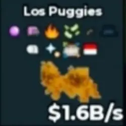 BS9546 Gold Los Puggies 1.6B S (Секретный персонаж) — Roblox, лот №221990