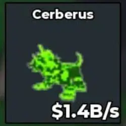 BS9570 Radioactive Cerberus 1.4B s (Секретный персонаж) — Roblox, лот №221995