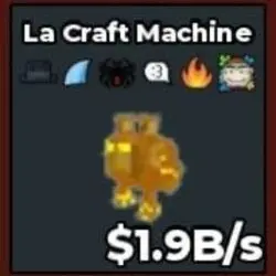 BS9692 La Craft Machine Gold 1.9B s (Секретный персонаж) — Roblox, лот №222003