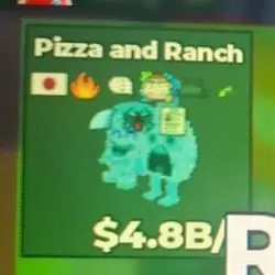 BS9894 Diamond Pizza and Ranch 4.8B s (Секретный персонаж) — Roblox, лот №222028