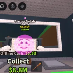 Bubblegum trait 2.2m guerriro digital (Секретный персонаж) — Roblox, лот №222035