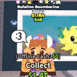 Bufalino Boomberino 1.1B s 8traits (Секретный персонаж) — Roblox, лот №222063