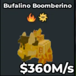 Bufalino Boomberino Gold 360M s V304 (Секретный персонаж) — Roblox, лот №222112